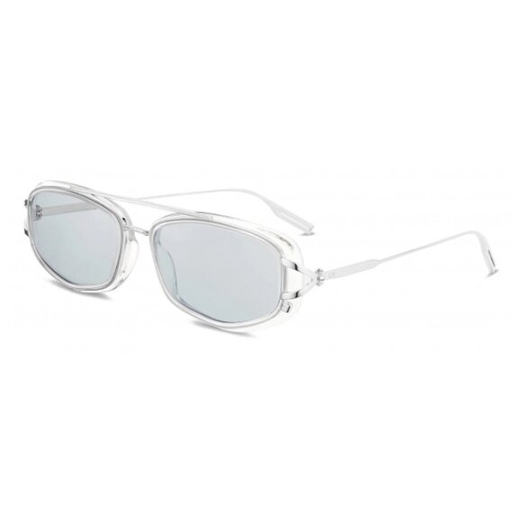 NEW AUTHENTIC NEODIOR S1U 88I0 SILVER LIGHT BLUE SQUARE MEN DIOR SUNGLASSES - Picture 1 of 3